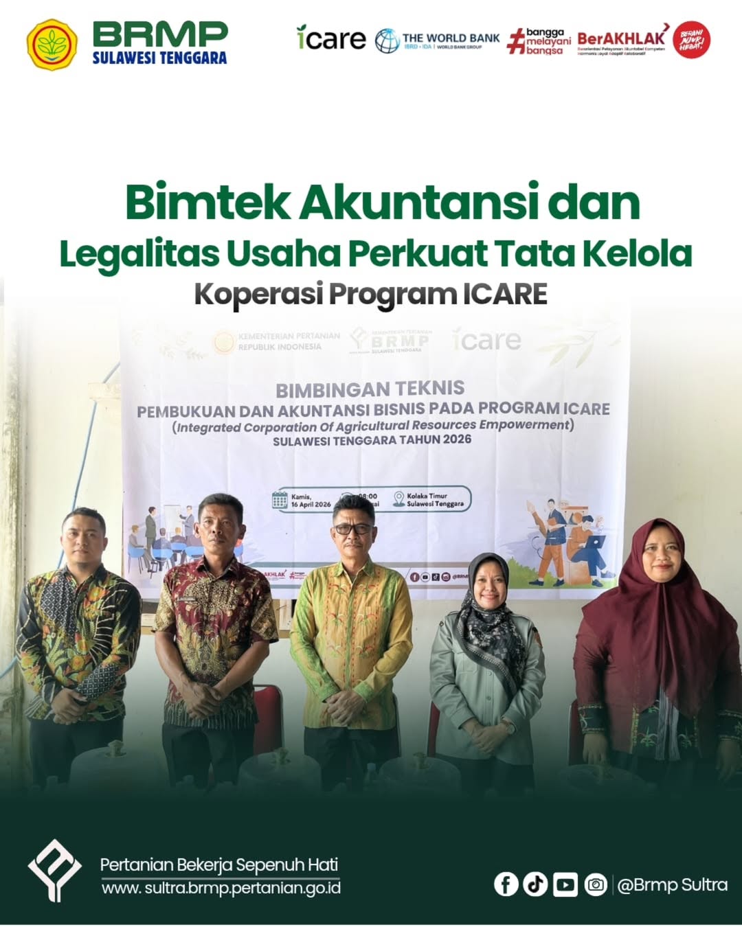 Bimtek Akuntansi dan Legalitas Usaha, Perkuat Tata Kelola Koperasi Program ICARE Sultra