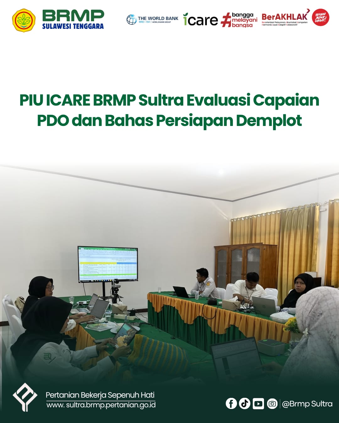 PIU ICARE BRMP Sultra Evaluasi Capaian PDO dan Bahas Persiapan Demplot ‎