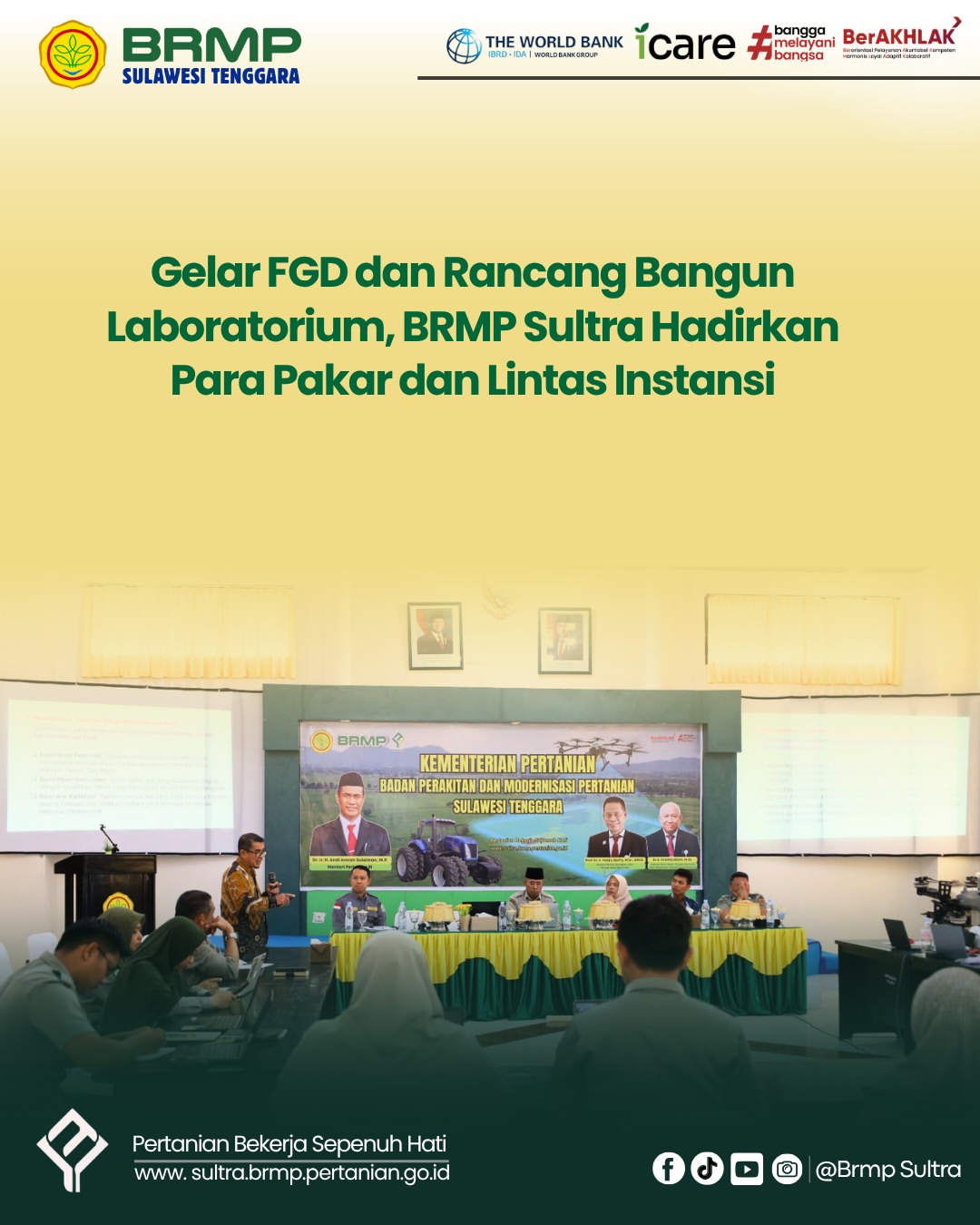 Gelar FGD dan Rancang Bangun Laboratorium, BRMP Sultra Hadirkan Para Pakar dan Lintas Instansi